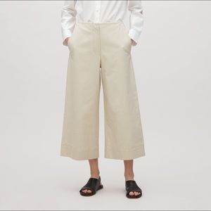 COS Cotton Twill Cropped Trouser